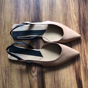 Zara sling back flats